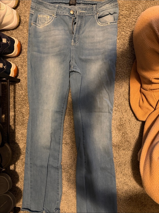 Denim - Light Blue Women's Jeans - Casual Stretch Denim